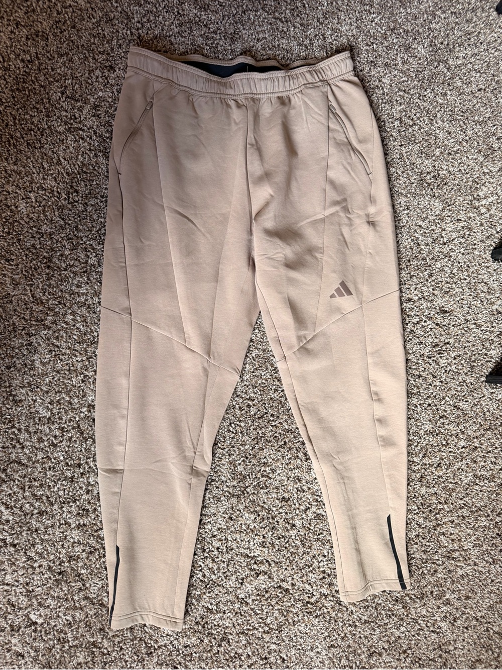 adidas Chalky Brown Knit Training Pants